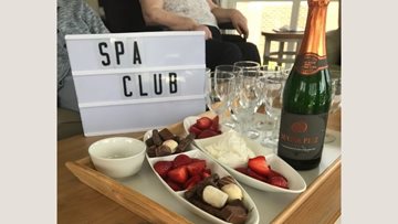 North Shields care home Residents wind down at Spa club